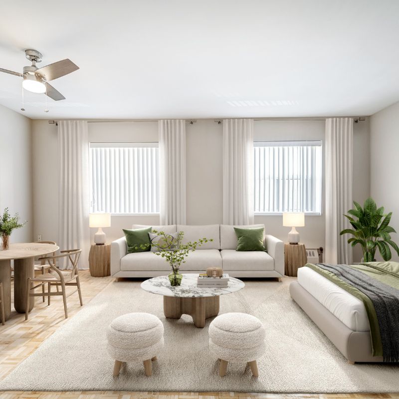 Bright and spacious living room at Lord Seaton